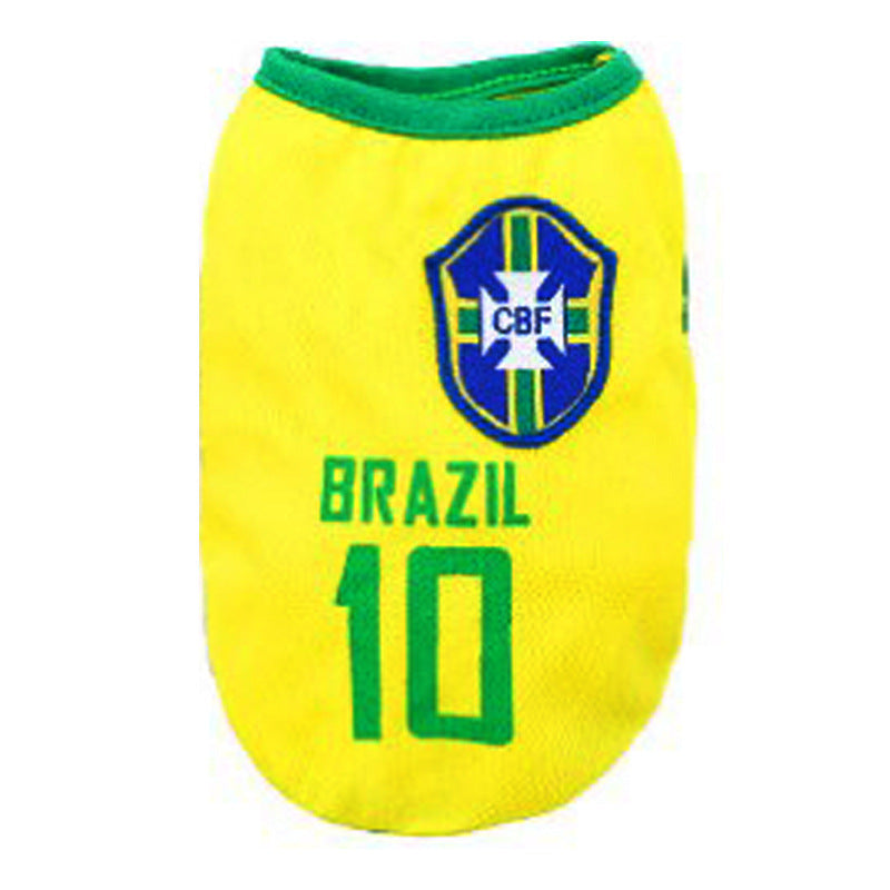 Pet Clothing Colorful and Lovely Football Team Dog Vest Gift for Pets