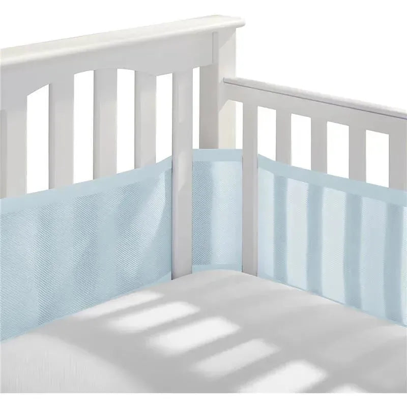 BreathableBaby - Classic Breathable Mesh Crib Liner, Light Blue