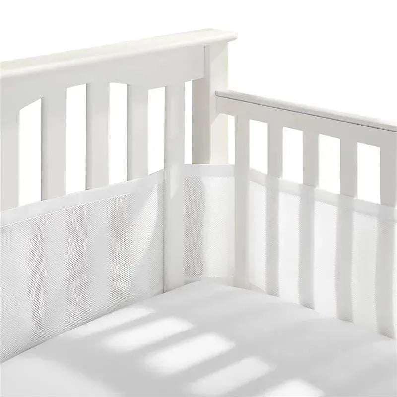 BreathableBaby - Classic Breathable Mesh Crib Liner, White