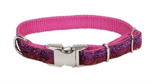 Coastal Pet Pet Attire Sparkles Adjustable Collar, 5/8 Inch Pink X 8 Inch - 12 Inch