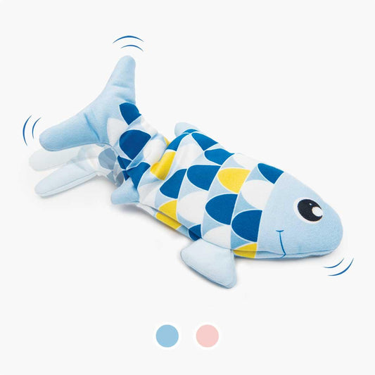 Catit Groovy Rechargeable Dancing Fish Blue Cat Toys Blue | PetMax Canada