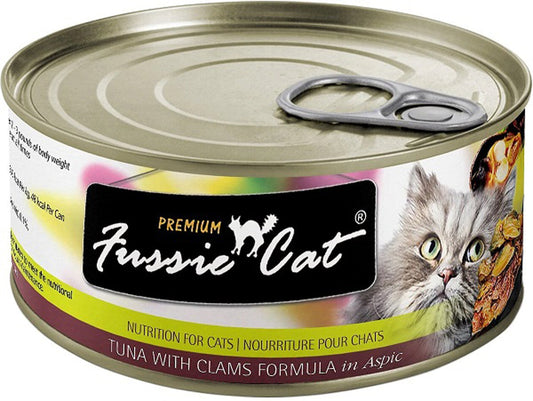 Fussie Cat Premium Tuna Clams  In Aspic 2.82oz/24 Can