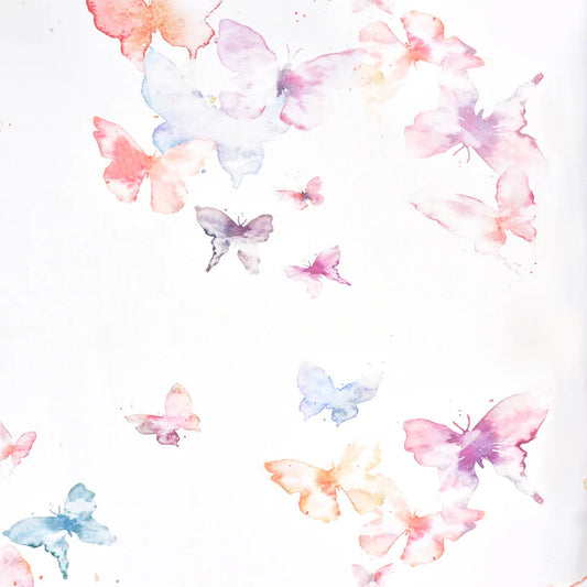 Butterfly Jersey Crib Sheet