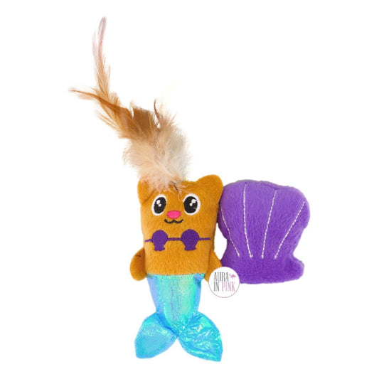 Cosmic Pet Categories Quirky Kitty Merkitty & Clam Catnip Plush Cat Toys Set of 2