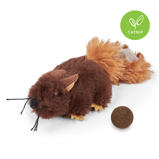 Squishy Squirrel with catnip