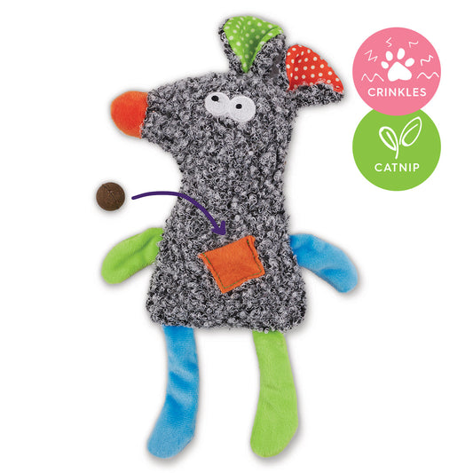 Crinkle Mouse with catnip