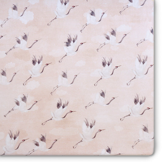 Crane Jersey Crib Sheet