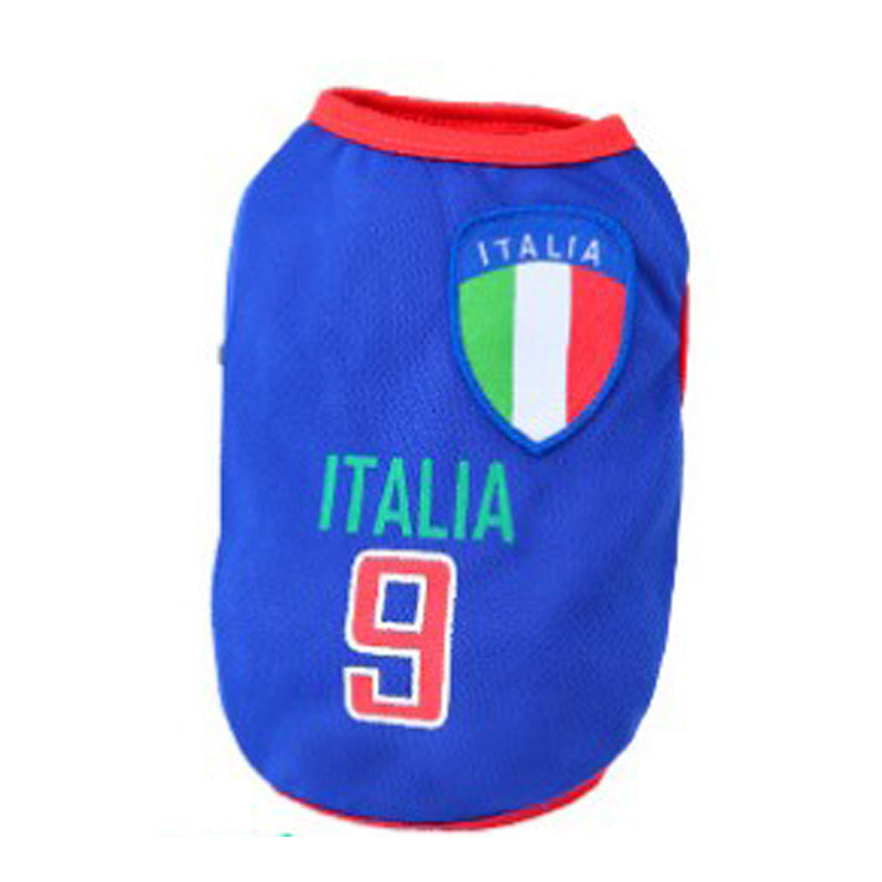 Pet Clothing Colorful and Lovely Football Team Dog Vest Gift for Pets