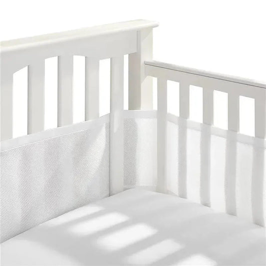 BreathableBaby - Classic Breathable Mesh Crib Liner, White