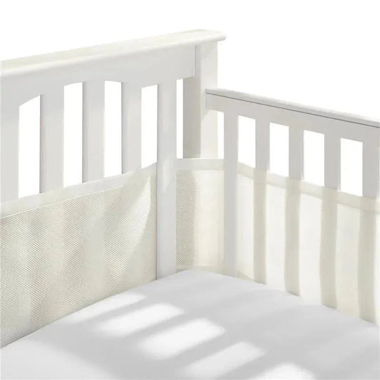 BreathableBaby - Classic Breathable Mesh Crib Liner, Ecru
