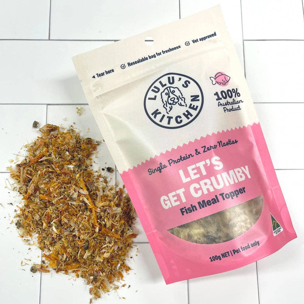 DOG TREATS | Rover Pet Products: Meal Topper and Enhancer - Get Crumby! - Whiting Fish (100g)